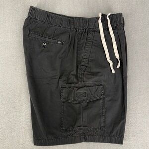 Tommy Bahama Cargo Shorts Mens XXL Black Relax Vacation Thick Cotton 8" Inseam